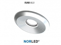 NORLED | LED inbouwspot | 1 LED | Rond | 3W | Warm Wit | ISAR MAT ALU