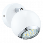 Eglo Spot / wandlamp | 1 x 3W | 70mm | LED BIMEDA | Wit / Chroom