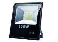 LED Gevellamp | 230V | 100W | 8000Lm | Koud Wit | Zwarte Behuizing