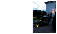 Assisi 7323 Solar LED tuinlantaarn / kunststof / H=100cm / amber / IP44
