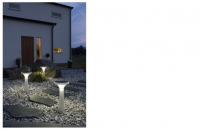 Assisi Aton 7102 Solar LED tuinlamp / kunststof / H=65cm / koel